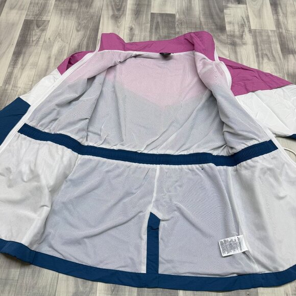 ✅Womens S Nike Icon Clash Track Jacket Windbreaker Colorblock Drawstring Waist - Picture 9 of 13